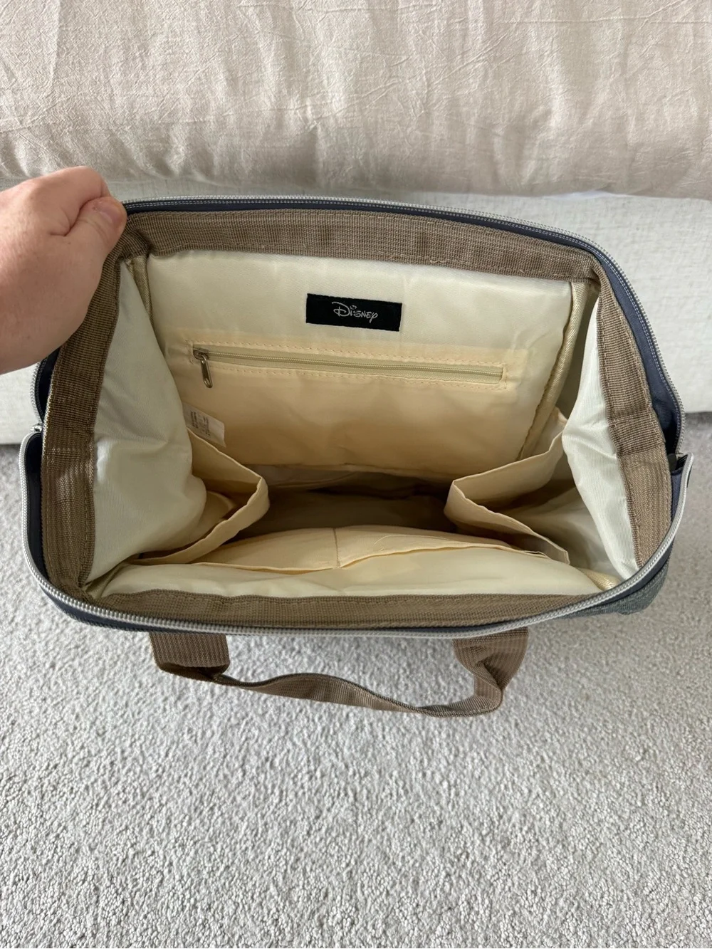 Disney Sage Green Winnie the Pooh Tote-Style Backpack